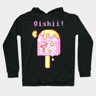 Kawaii Pixel Oishii Dream Dessert (Pink Galaxy Popsicle ) Hoodie